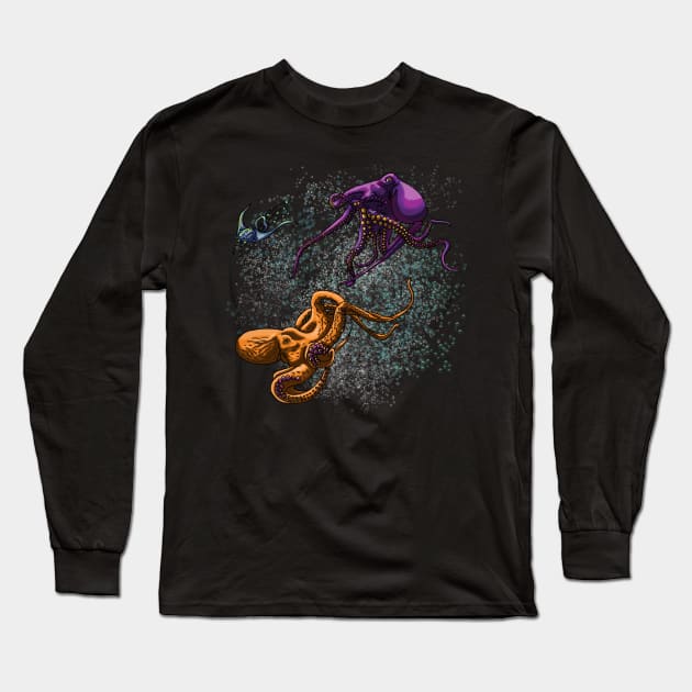 Octo Long Sleeve T-Shirt by Astrablink7